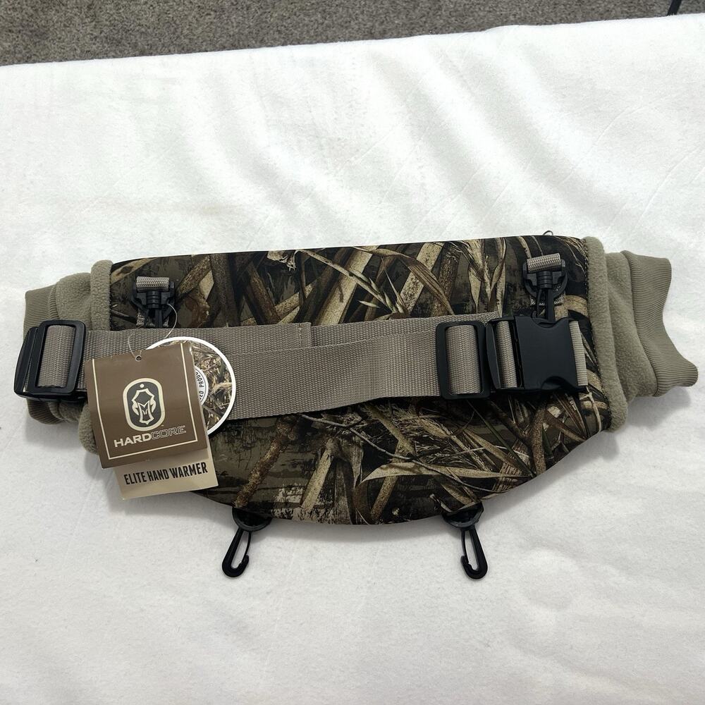 Hardcore Elite Hand Warmer Realtree Camo Hunting Fleece Lined Belt New With Tags